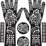 Adult Full Set Hand Stencil (Random Design) Tattoo