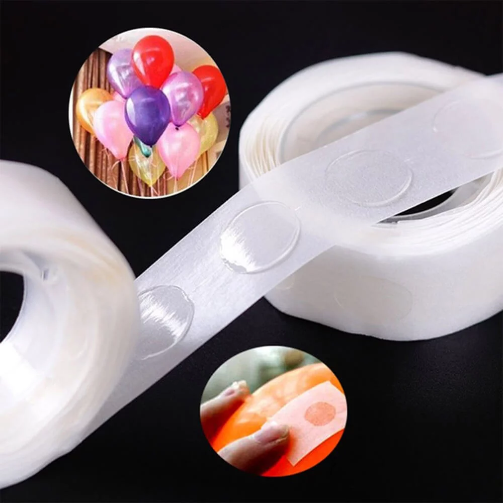 Balloons Glue Dots Double Sided Removable Adhesive 100 Dots Attach Balloons  to ceilings or walls foil Balloons Decoration Wedding Birthday Decor Tape.