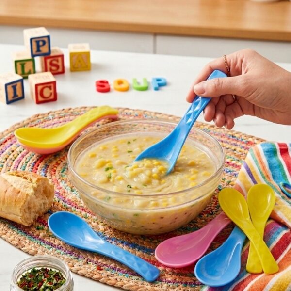 6Pcs Kids Soup Spoon Set