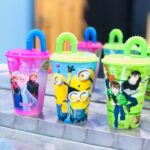 Kids Straw Juice Glass