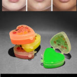 2 Piece Lip Balm Jar Heart Shape