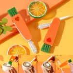 3 In 1 Bottle Cleaning Carrot Brush