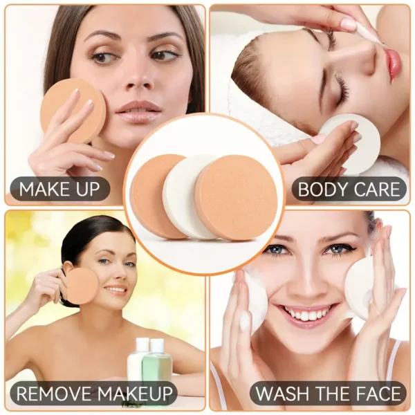 2 Pieces Wet Makeup Cleaning Sponge