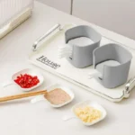 6 Pieces Small Dipping Sauce Tray Holder Set - Image 2