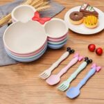 Mickey Mouse Plate With Spoon & Fork Set 3 in 1 - Image 2