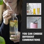 5 Pcs Reusable Metal Straw