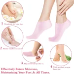 Silicone Gel Feet Moisturizer Socks 1-Pair - Image 2