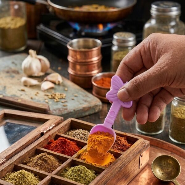 6Pcs Mini Plastic Spice Spoon
