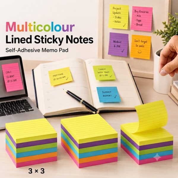 Sticky Notes 3X3 Multi Color