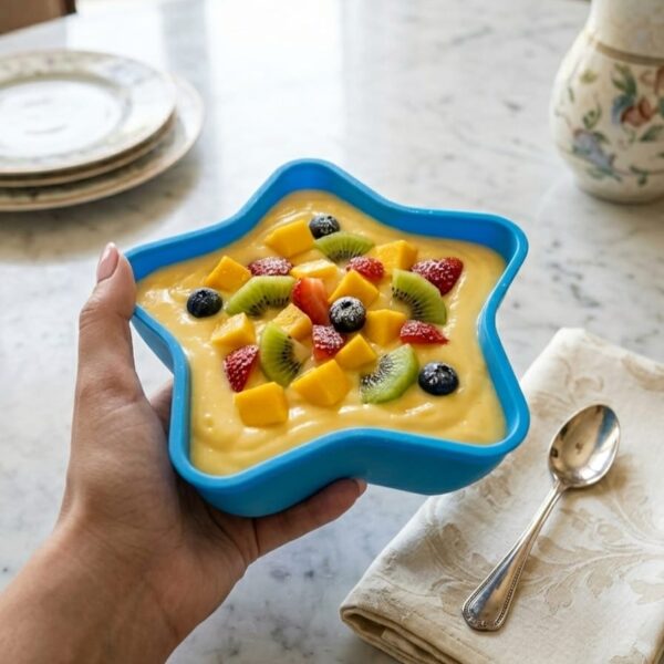 Custard Star Bowl Plastic